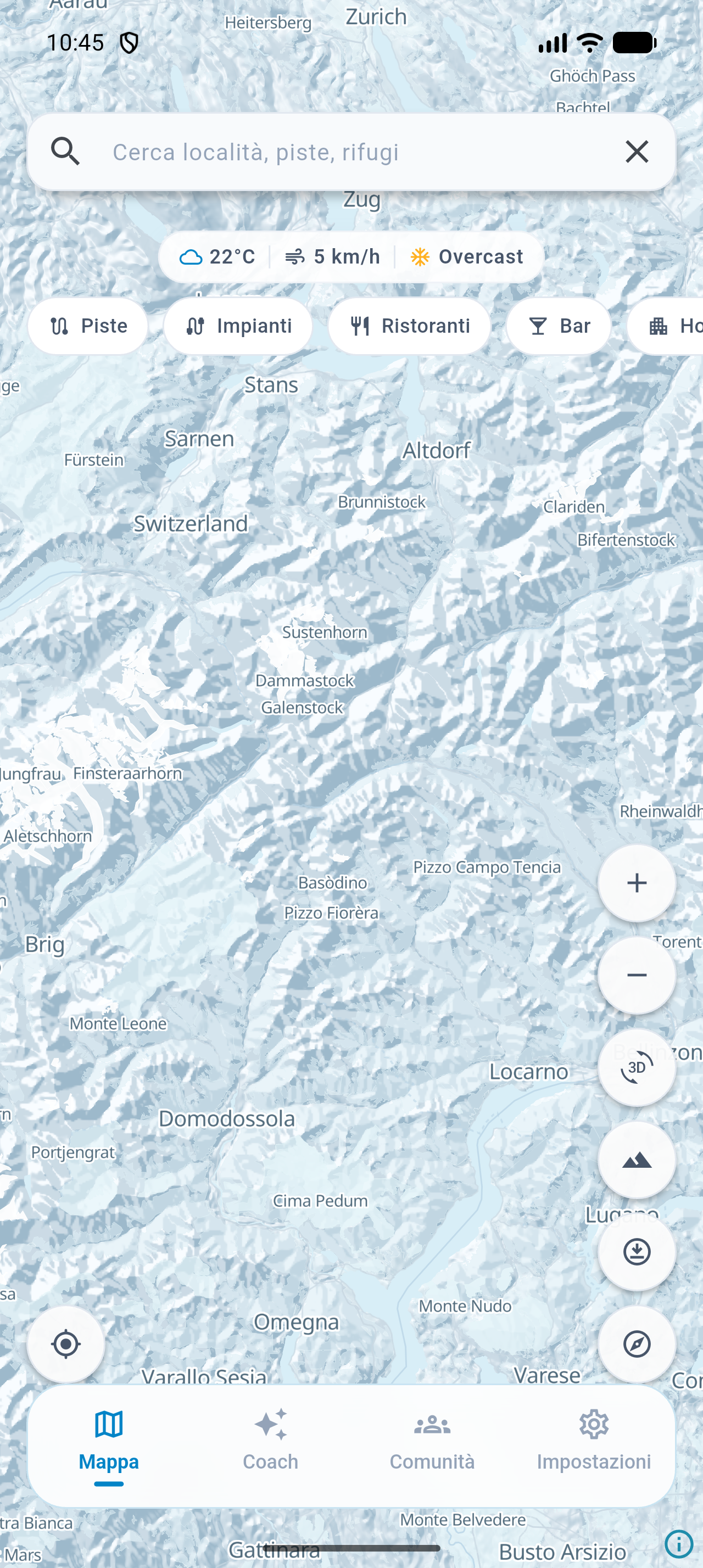 SnowMaps map